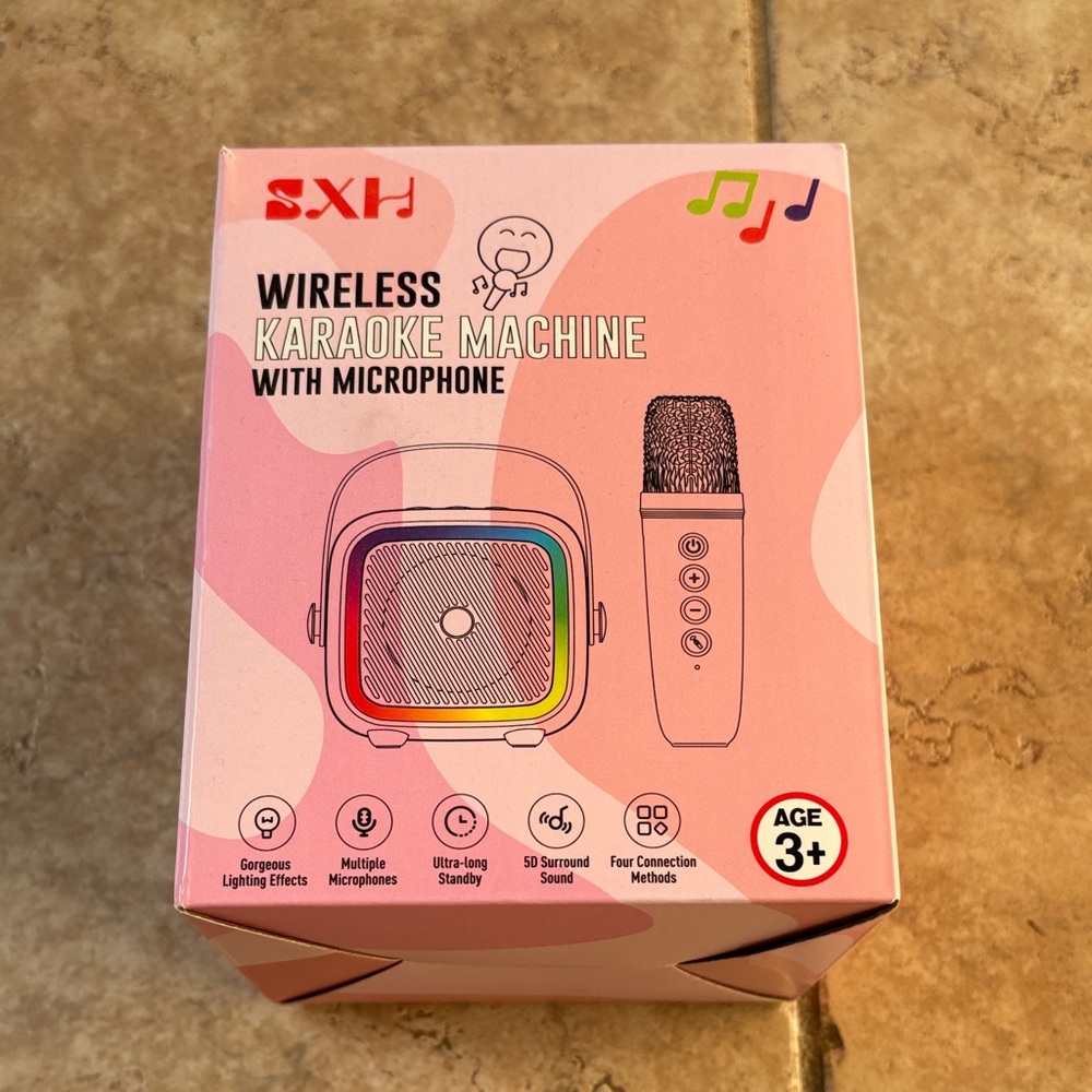 SXH Wireless Karaoke Machine with Microphone